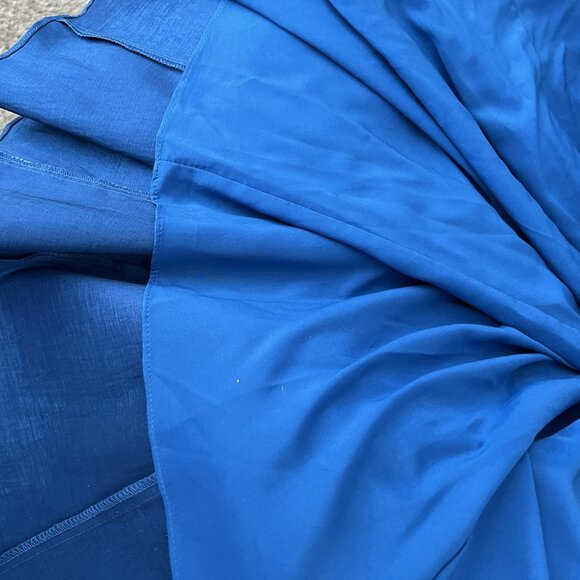 ON SALE $75 WINTER FORMAL GOWN BY JESSICA SIMPSON ROYAL BLUE ONE SHOULDER - Picture 5 of 9